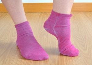 costura de calcetines
